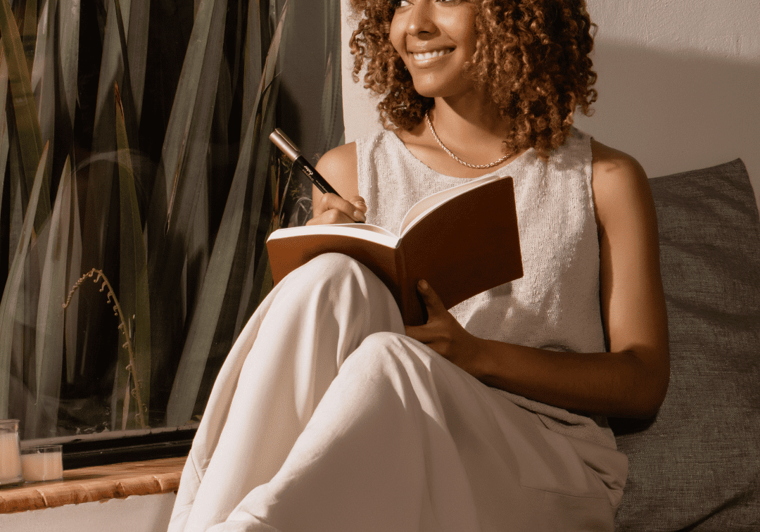 Person journaling as part of bulimia nervosa recovery process